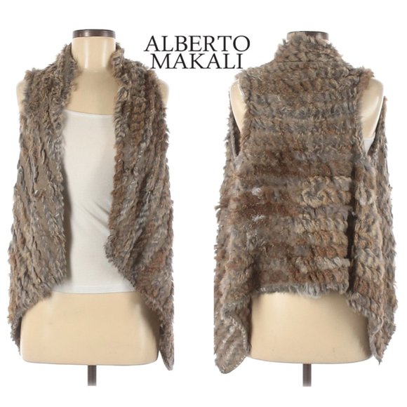 Alberto Makali Rabbit Fur Vest Rare 